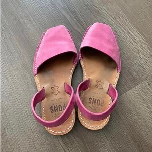 Pons Avarcas Classic Sandals- Size 8- Pink